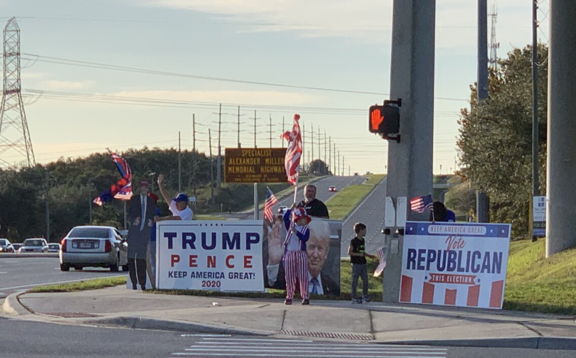 Trump flag rally at Clermont, 11-29-2019