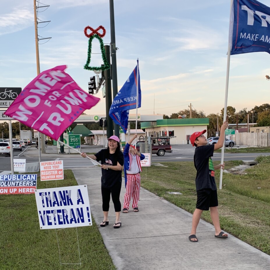 Trump flag rally at Leesburg, 12-05-2019