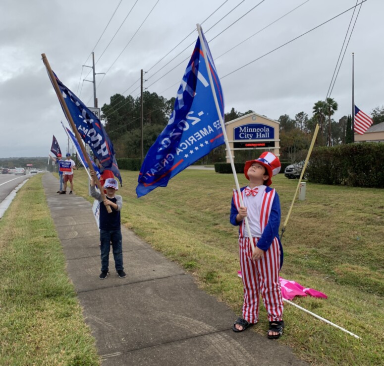 Trump flag rally at Minneola, 12-12-2019