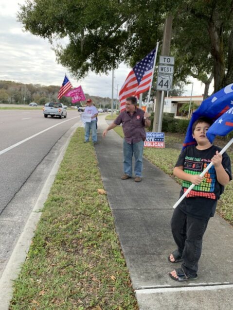 Trump flag rally at Tavares, 12-20-2019