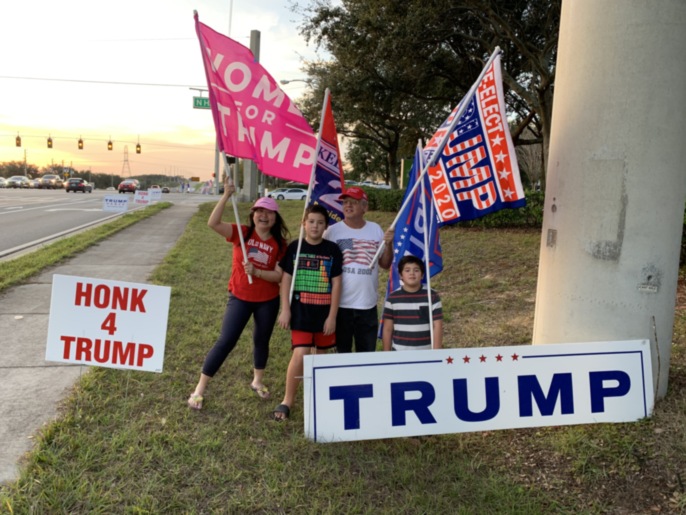 Trump flag rally at Clermont, 01-02-2020