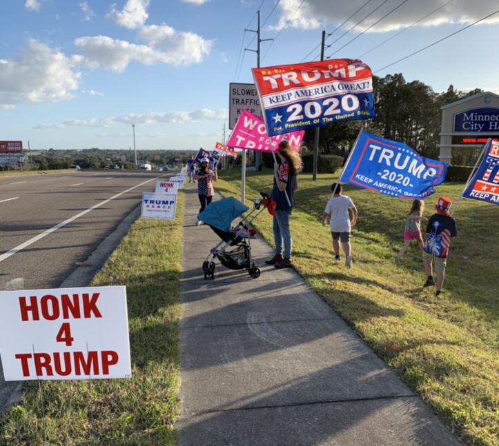 Trump flag rally at Minneola, 01-09-2020