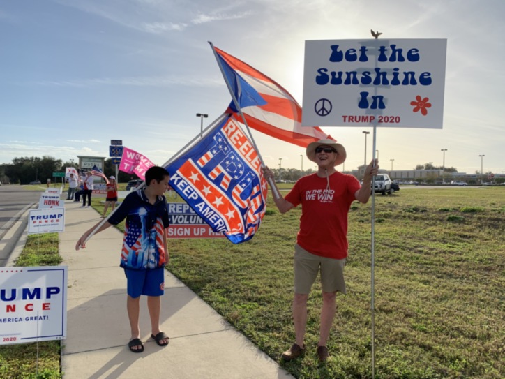 Trump flag rally at Tavares, 01-10-2020