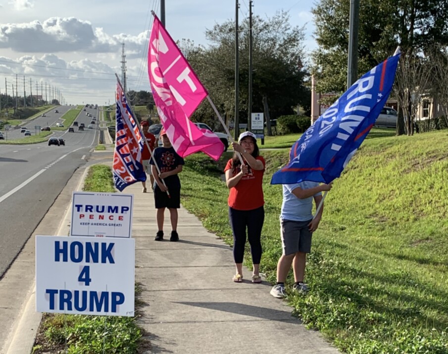 Trump flag rally at Clermont, 01-16-2020