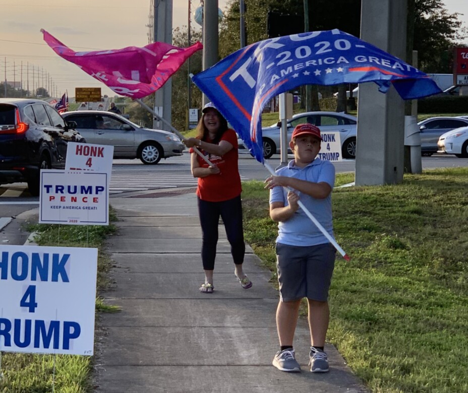 Trump flag rally at Clermont, 01-16-2020