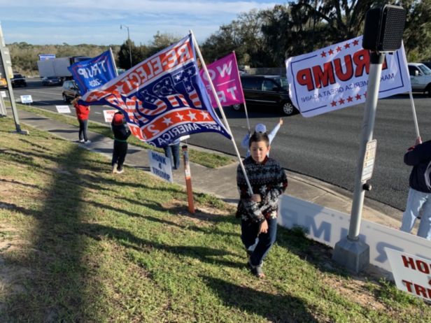 Trump flag rally at Leesburg, 01-17-2020