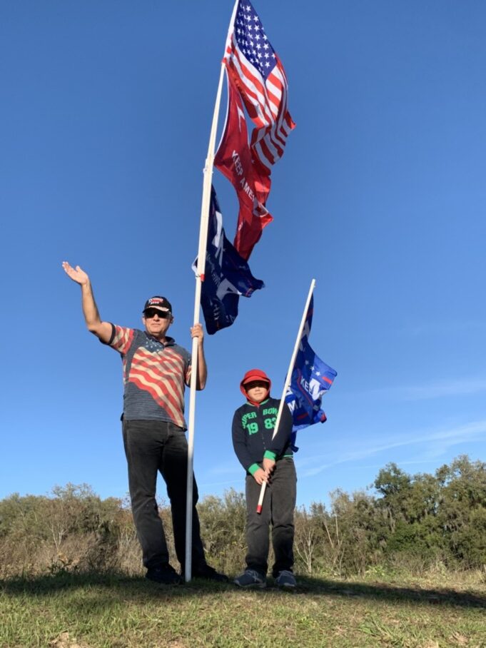 Trump flag rally at Leesburg, 01-17-2020