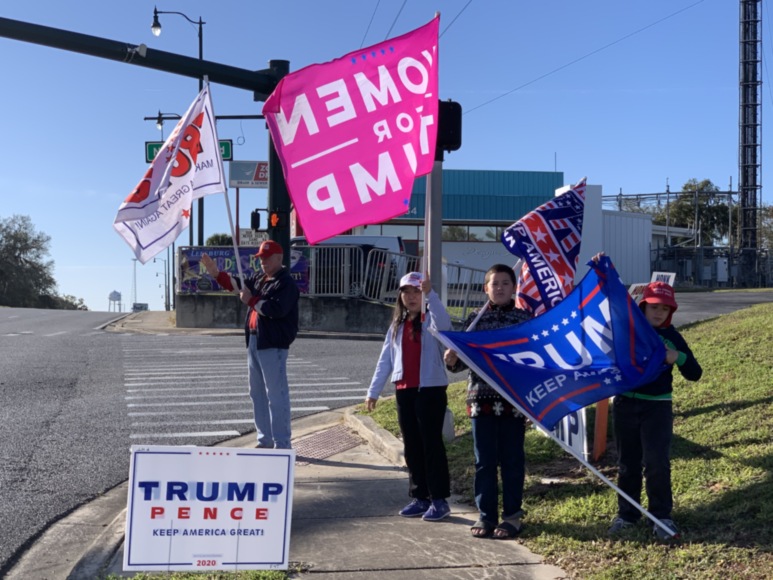 Trump flag rally at Leesburg, 01-17-2020