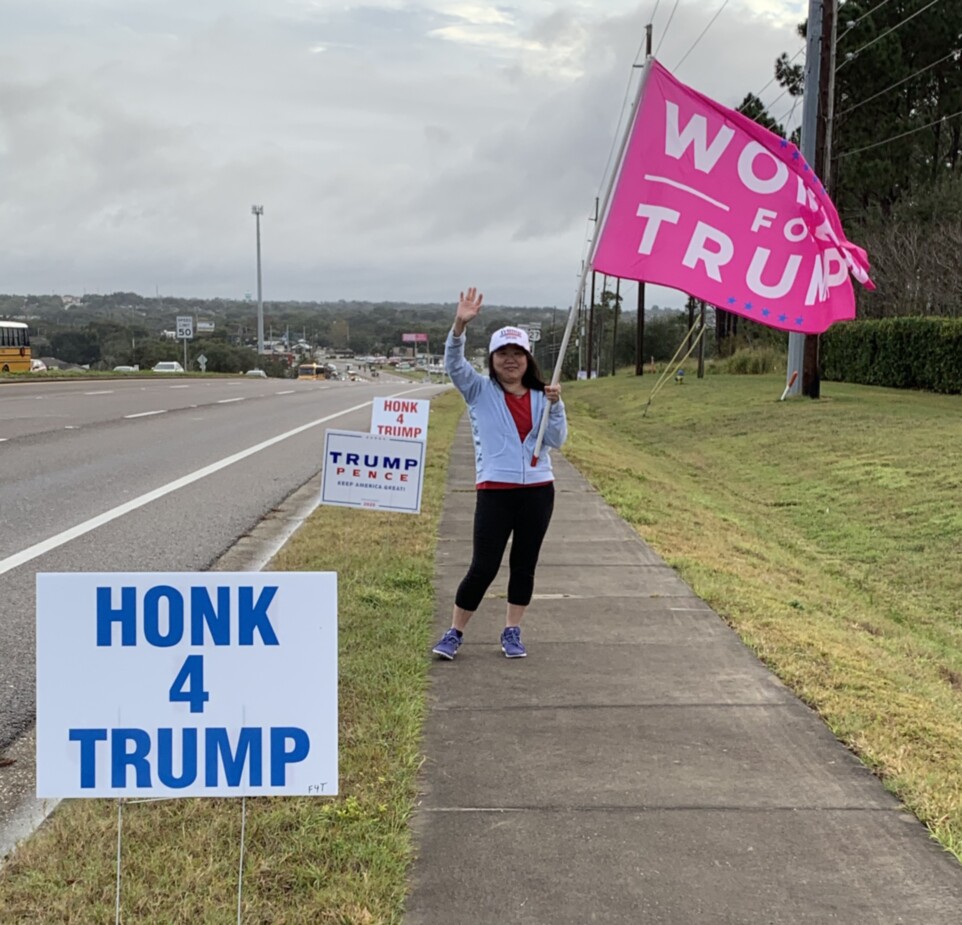 Trump flag rally at Minneola, 01-23-2020