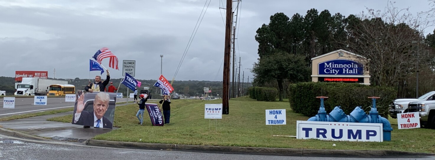 Trump flag rally at Minneola, 01-23-2020