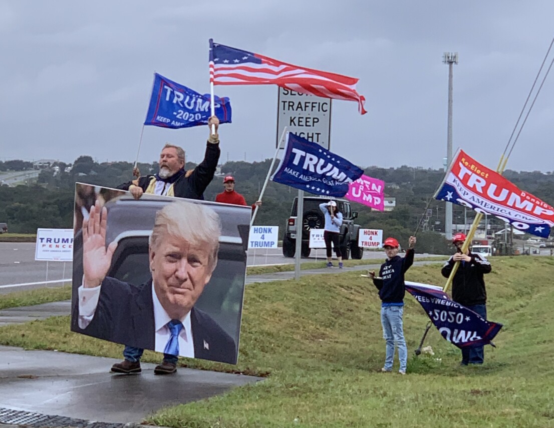 Trump flag rally at Minneola, 01-23-2020