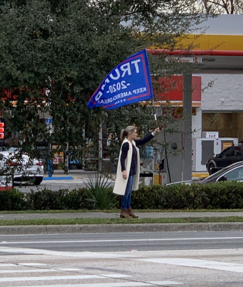 Trump flag rally at Leesburg, 01-24-2020