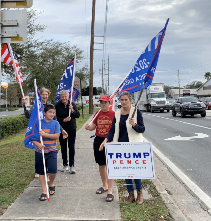 Trump flag rally at Leesburg, 01-24-2020