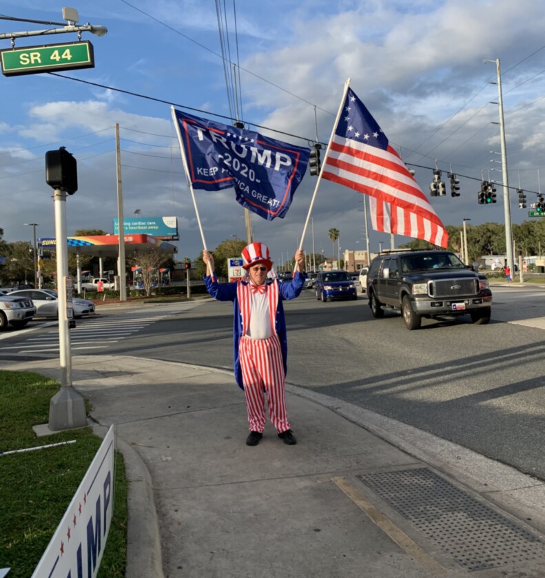 Trump flag rally at Leesburg, 01-24-2020