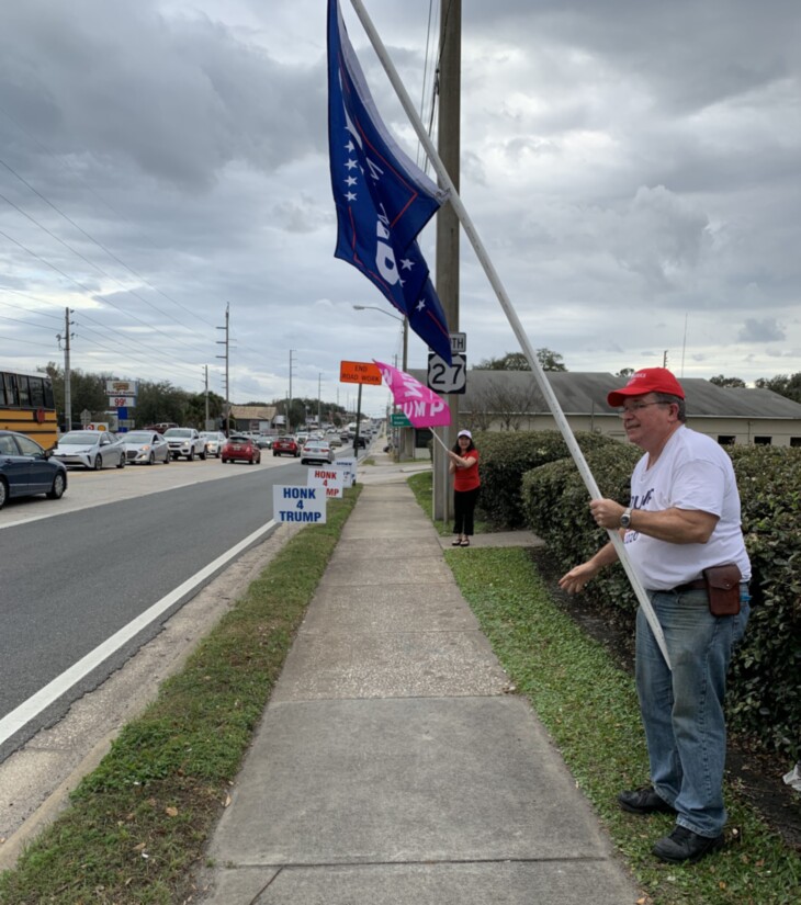 Trump flag rally at Leesburg, 01-24-2020