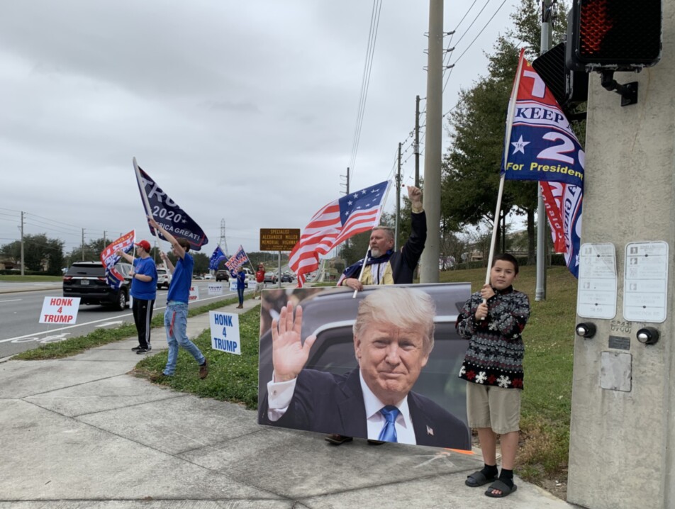 Trump flag rally at Clermont, 01-30-2020