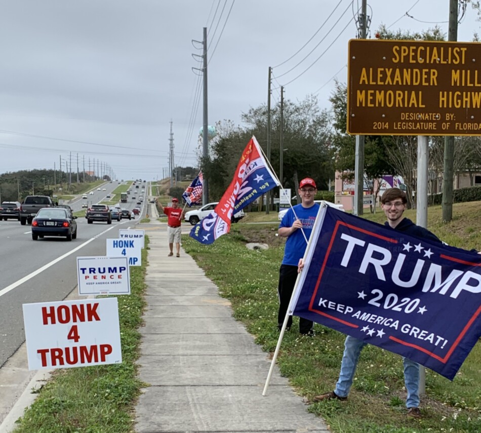 Trump flag rally at Clermont, 01-30-2020