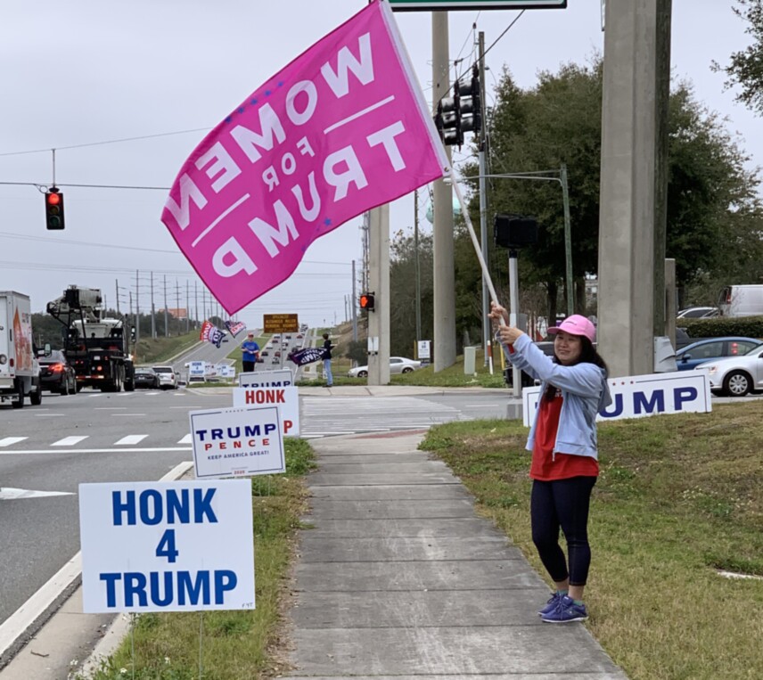 Trump flag rally at Clermont, 01-30-2020