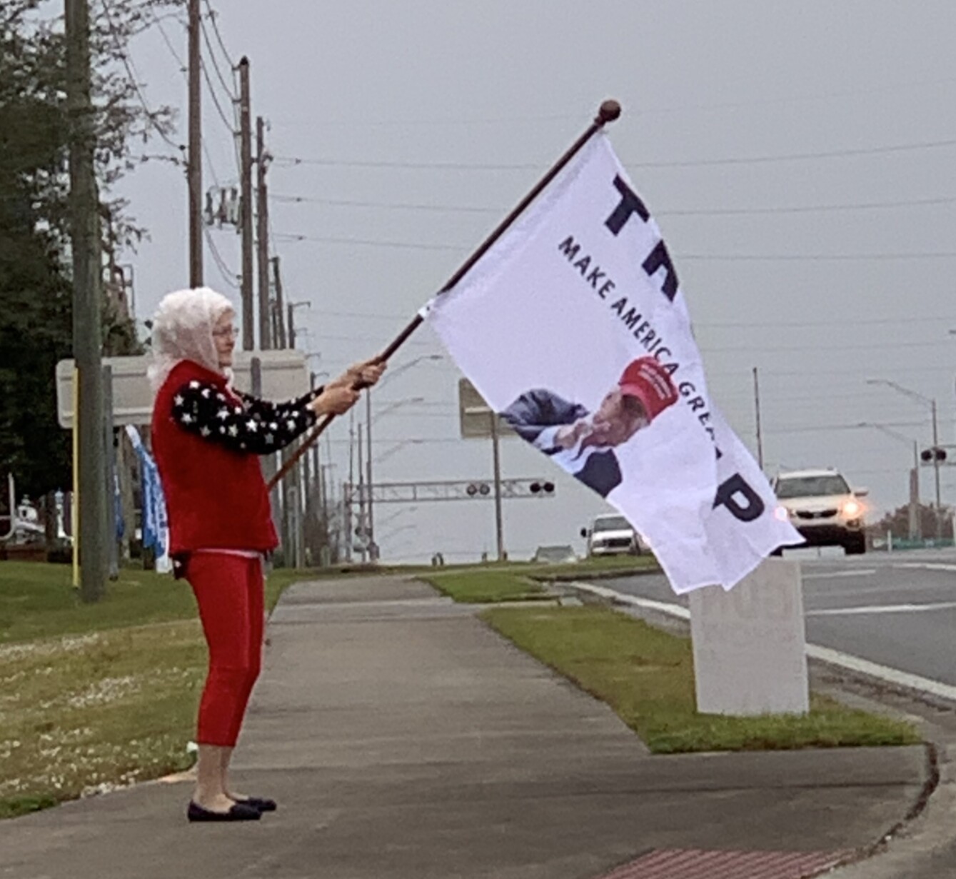 Trump flag rally at Tavares, 01-31-2020