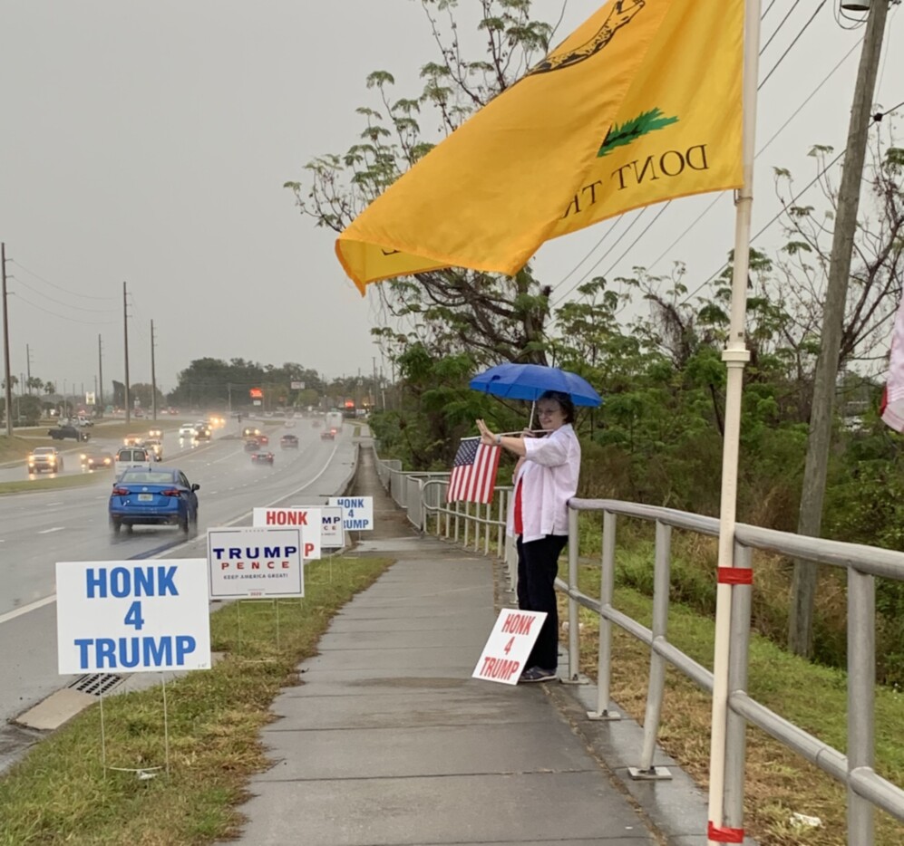 Trump flag rally at Tavares, 01-31-2020