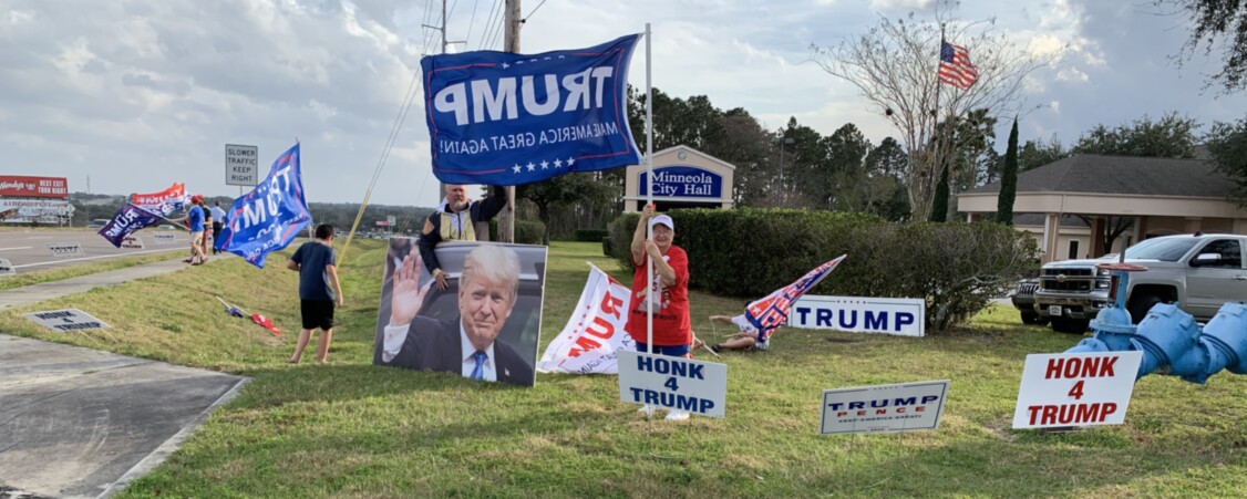 Trump flag rally at Minneola, 02-06-2020