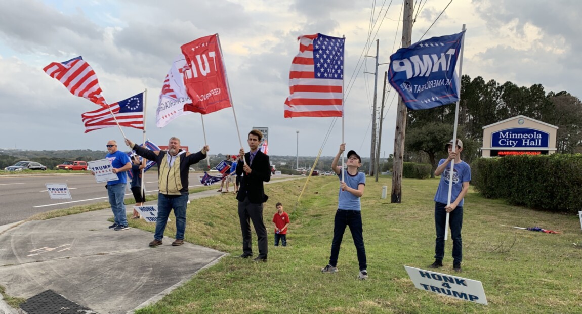 Trump flag rally at Minneola, 02-06-2020