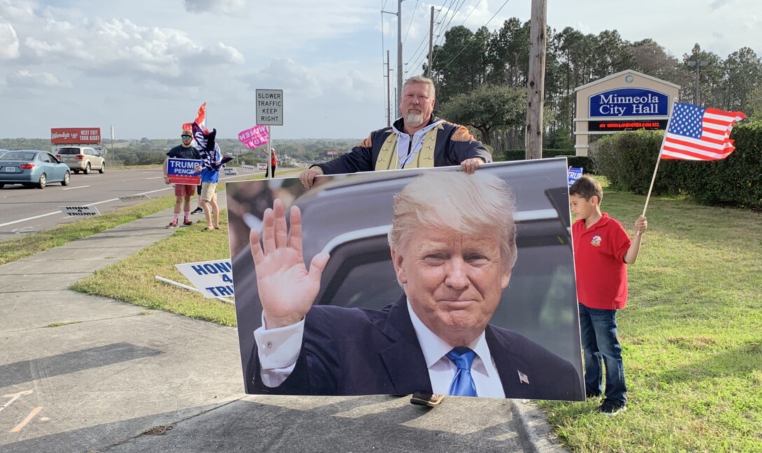 Trump flag rally at Minneola, 02-06-2020