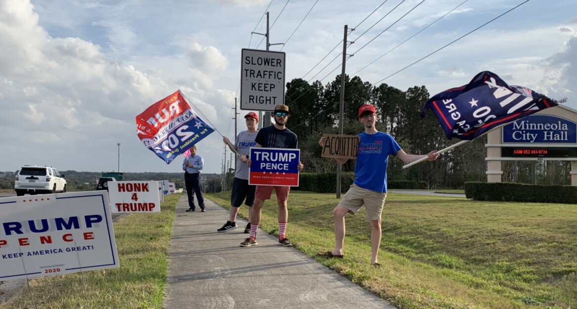 Trump flag rally at Minneola, 02-06-2020