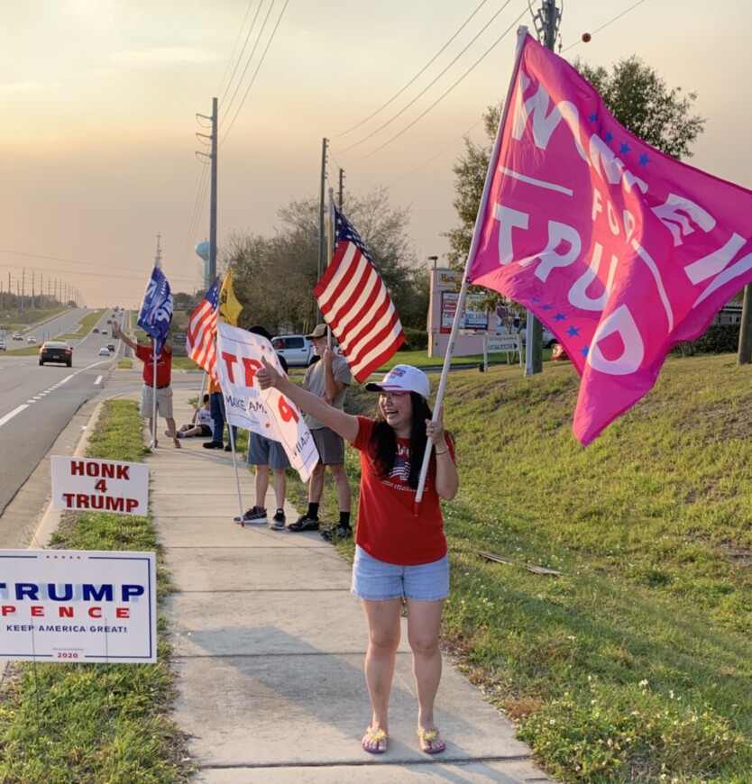 Trump flag rally at Clermont, 02-13-2020