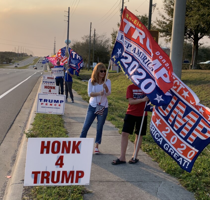 Trump flag rally at Clermont, 02-13-2020