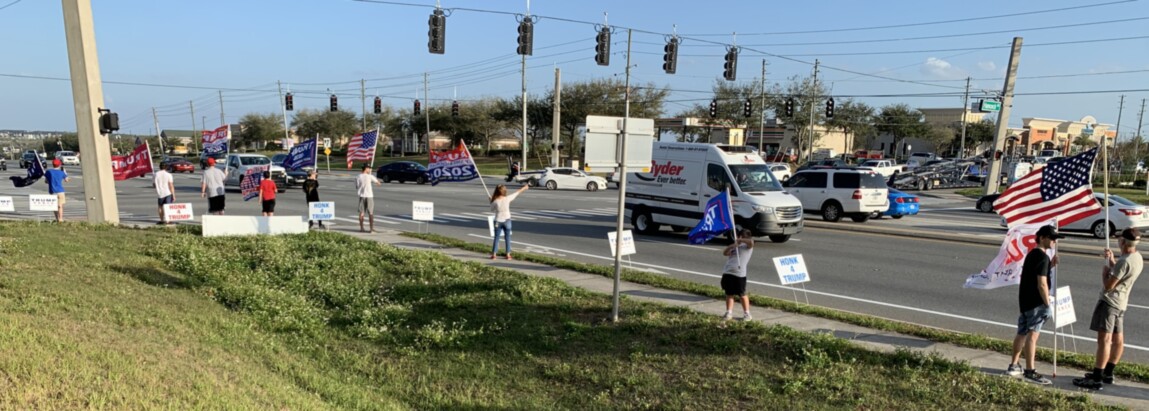 Trump flag rally at Clermont, 02-13-2020