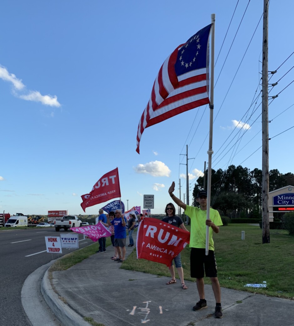 Trump flag rally at Minneola, 02-20-2020