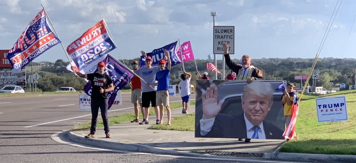 Trump flag rally at Minneola, 02-20-2020