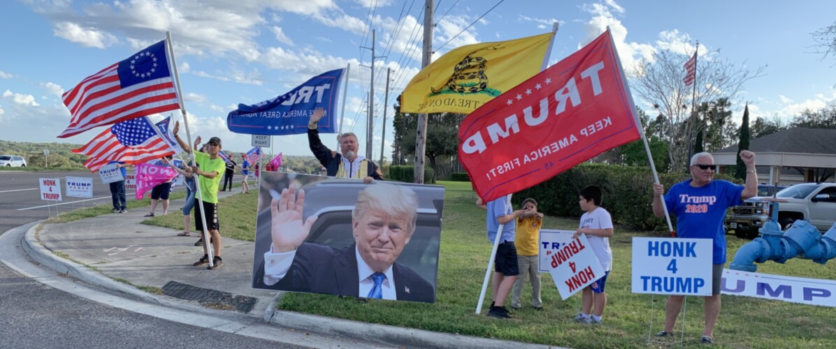 Trump flag rally at Minneola, 02-20-2020