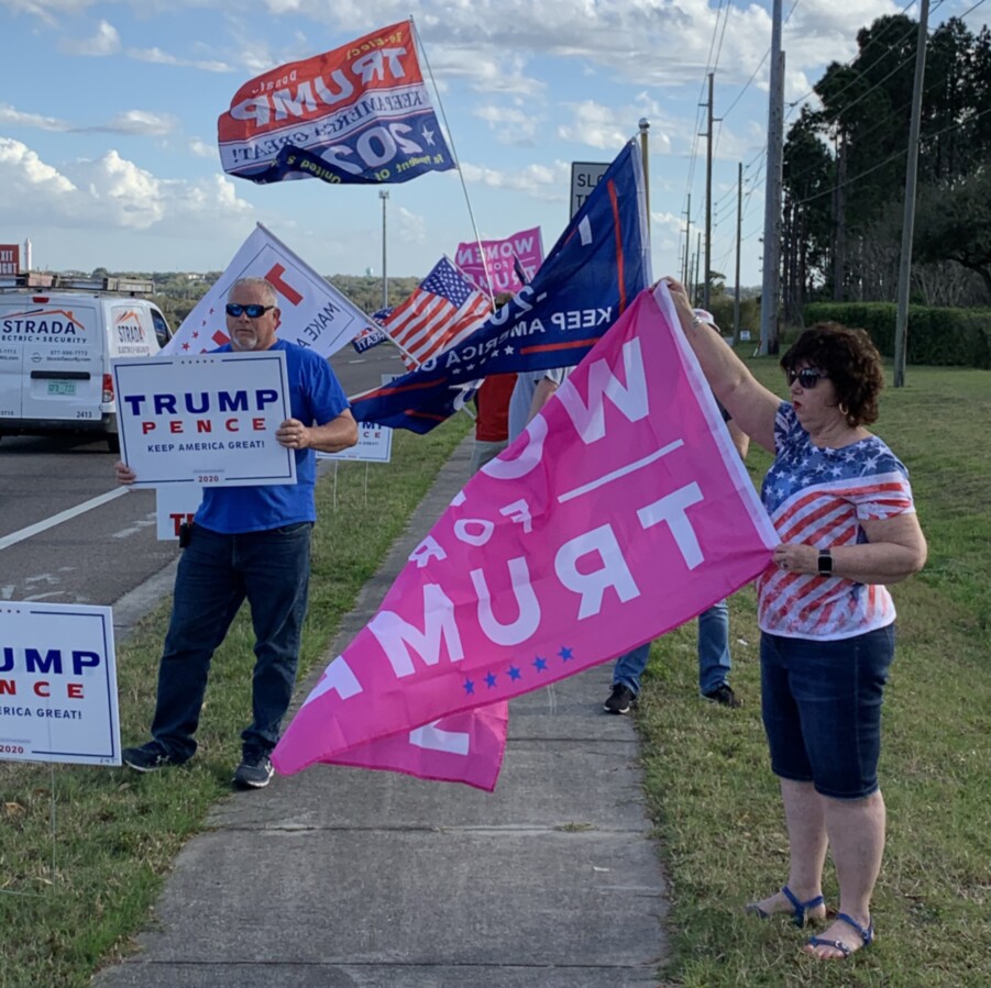 Trump flag rally at Minneola, 02-20-2020