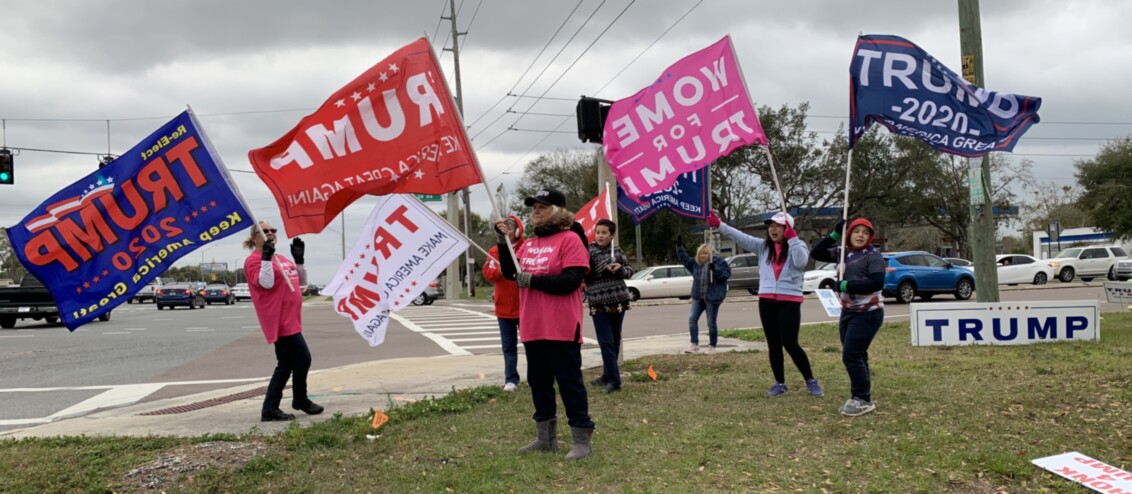 Trump flag rally at Mt Dora, 02-21-2020