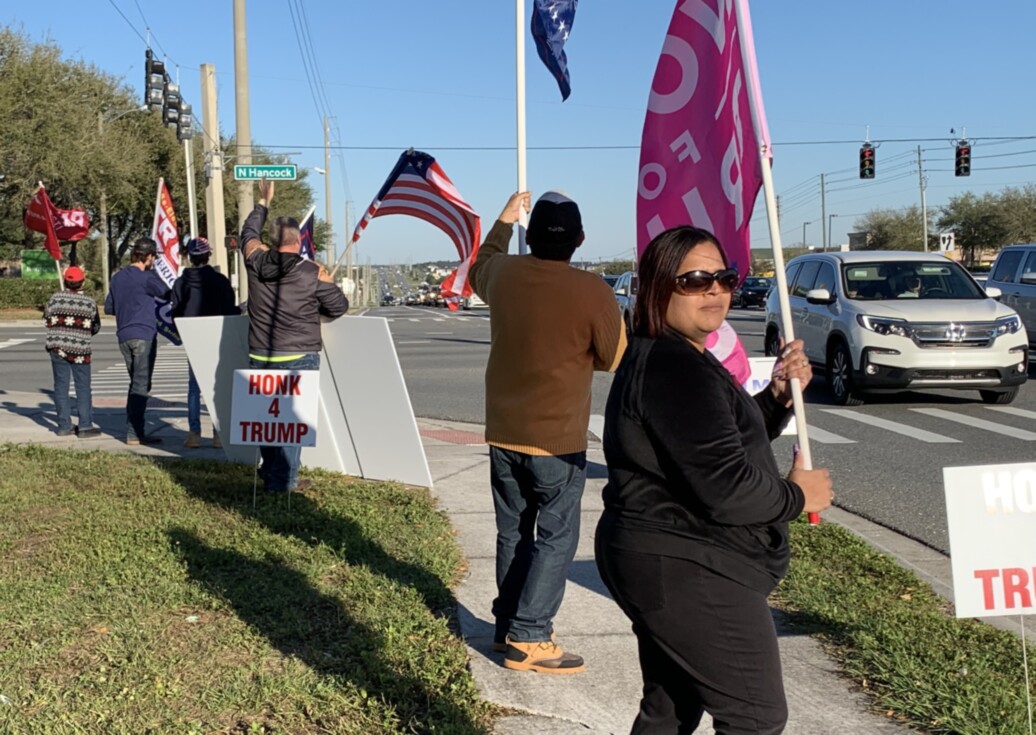 Trump flag rally at Clermont, 02-27-2020