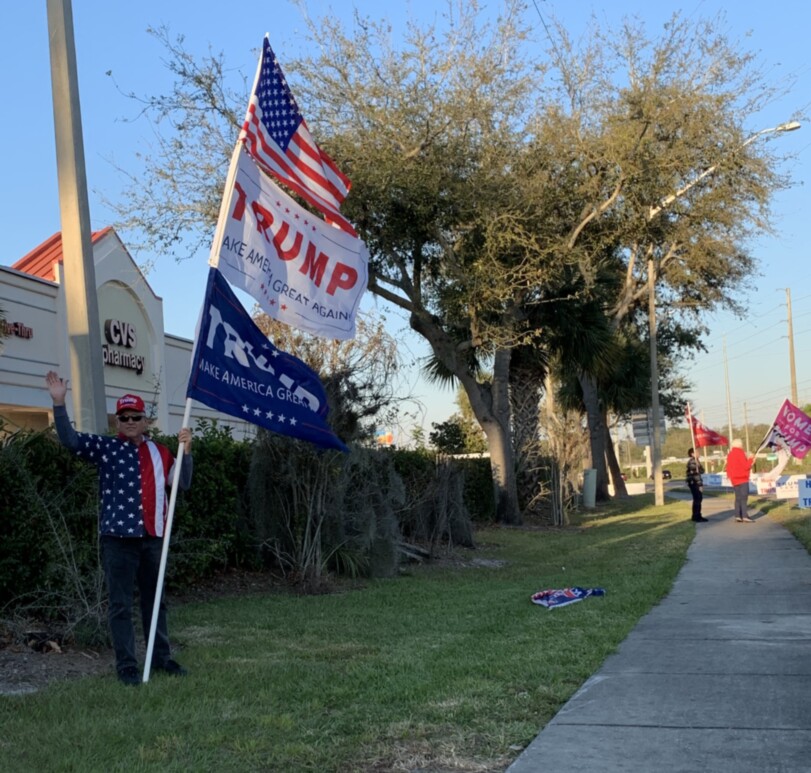 Trump flag rally at Tavares, 02-28-2020