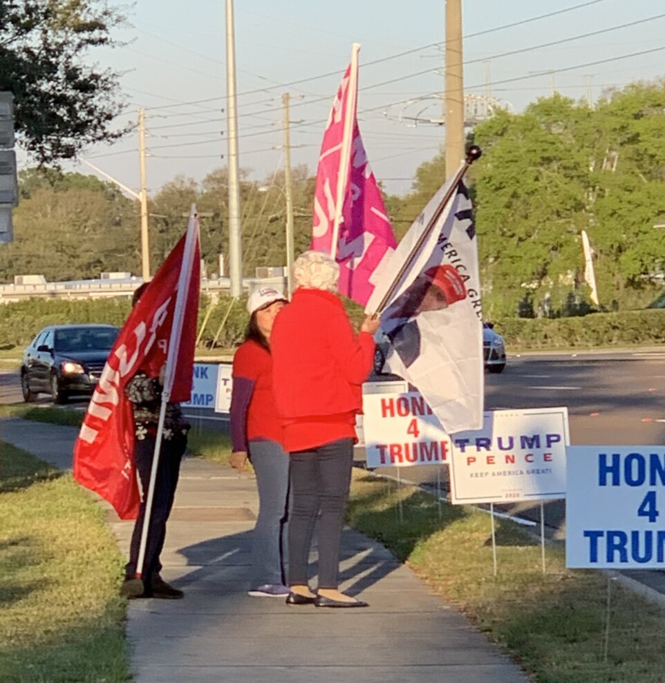 Trump flag rally at Tavares, 02-28-2020