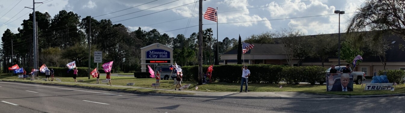 Trump flag rally at Minneola, 03-05-2020