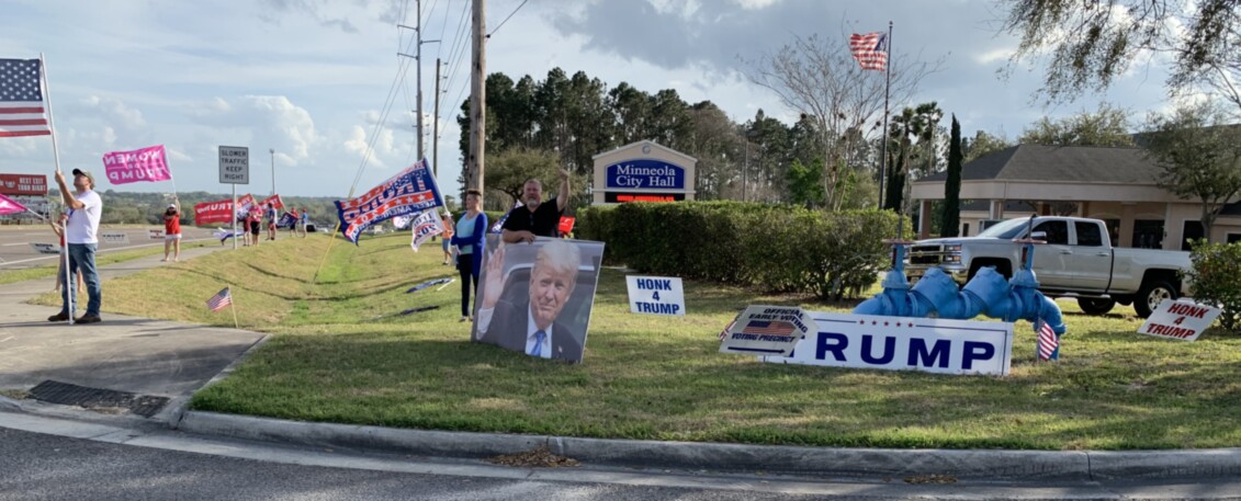 Trump flag rally at Minneola, 03-05-2020