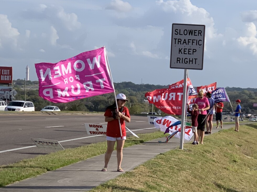 Trump flag rally at Minneola, 03-05-2020