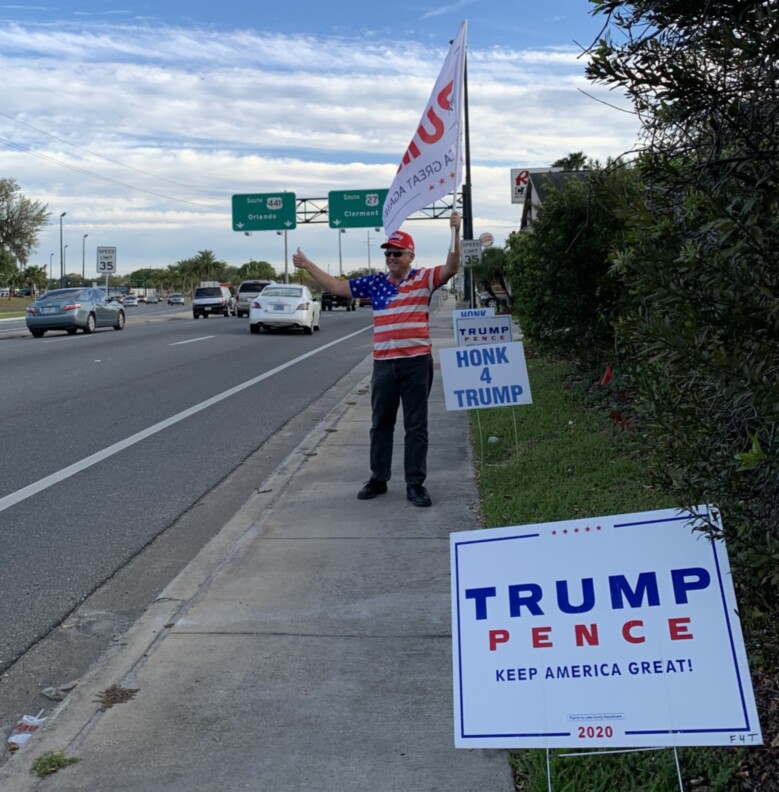 Trump flag rally at Leesburg, 03-06-2020