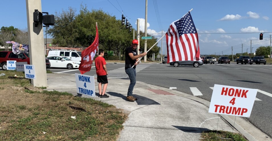 Trump flag rally at Clermont, 03-12-2020