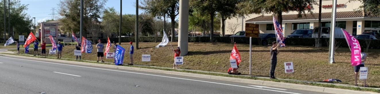 Trump flag rally at Clermont, 03-12-2020