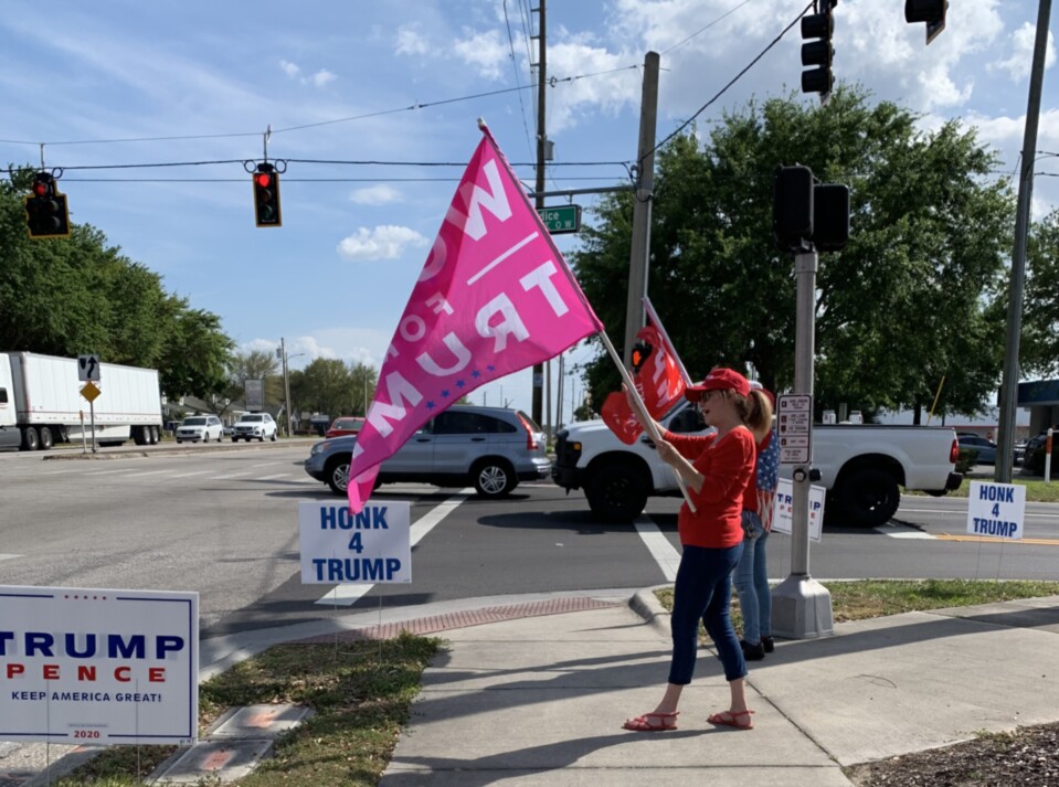 Trump flag rally at Eustis, 03-13-2020