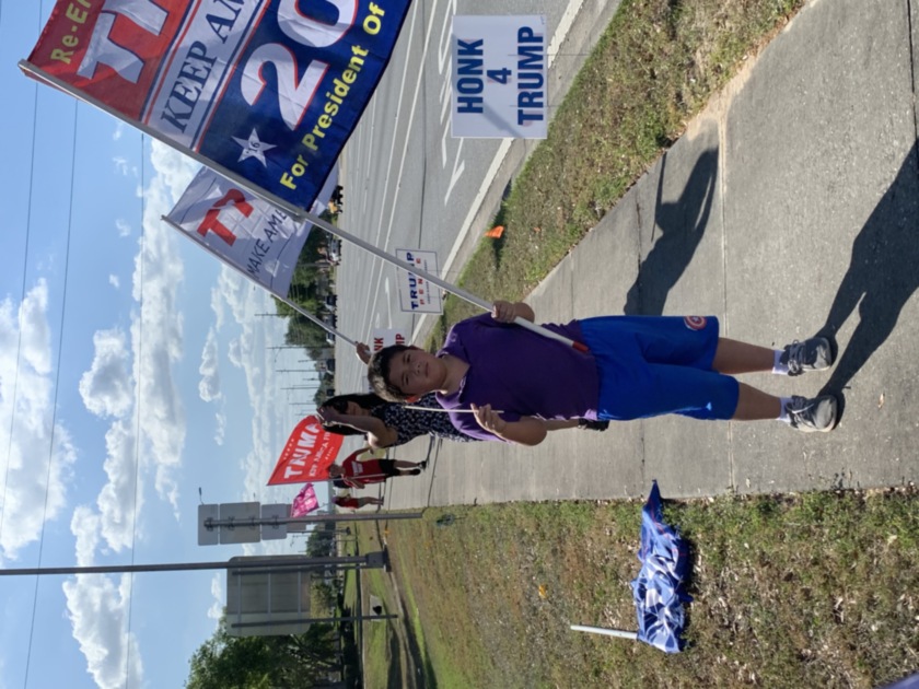 Trump flag rally at Mt Dora, 03-20-2020