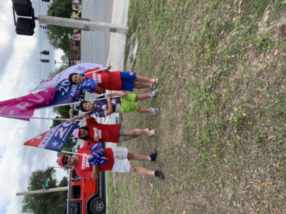 Trump flag rally at Mt Dora, 04-17-2020