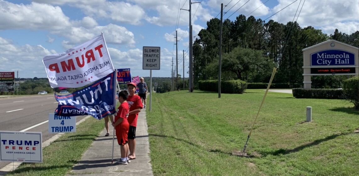 Trump flag rally at Minneola, 04-30-2020