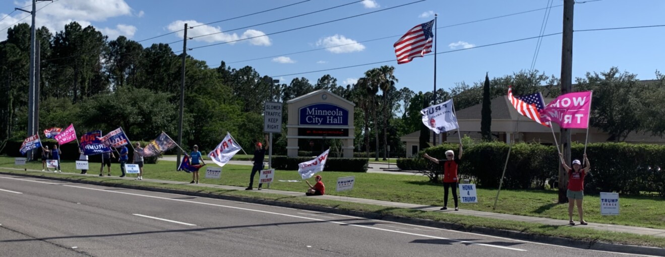 Trump flag rally at Minneola, 04-30-2020